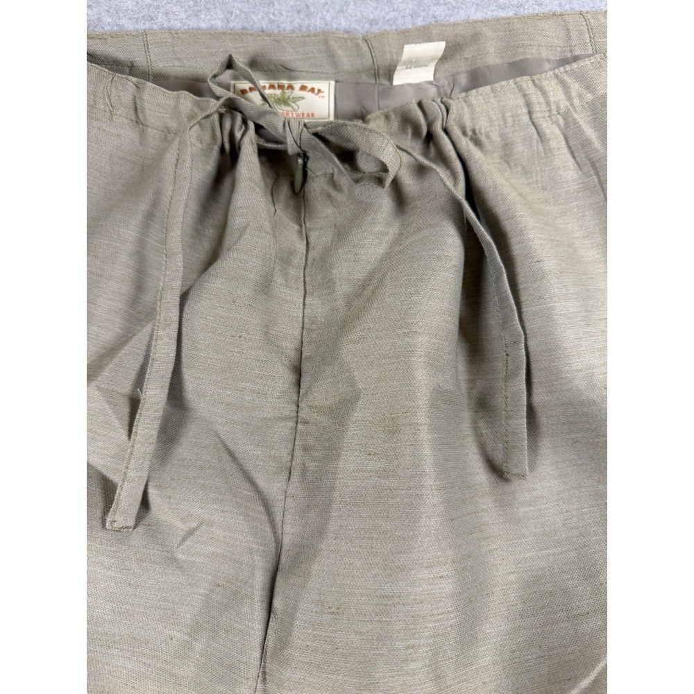 Vintage Banana Bay Resortwear Capri Lined Cropped Pants Women's XL Olive SKU 291 - Picture 3 of 7